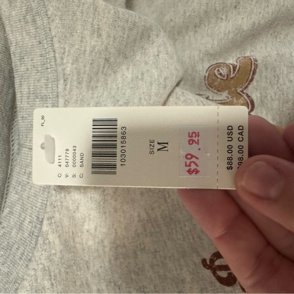 Anthropologie Pumpkin Spice Latte Sweatshirt Size Medium NWT - Picture 7 of 7